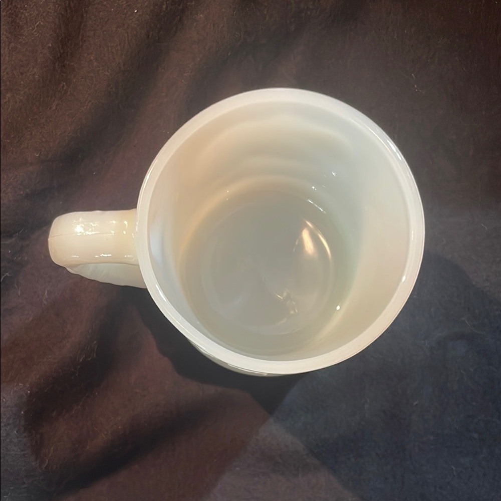 Vintage 1970’s Fire King Grog White Milk Glass Mug EC - Picture 3 of 9